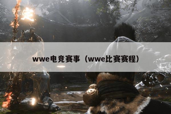 wwe电竞赛事（wwe比赛赛程）
