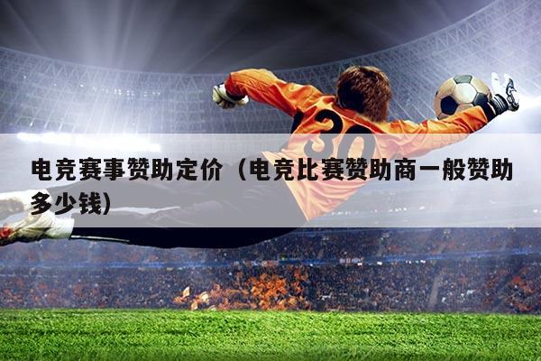 电竞赛事赞助定价(电竞比赛赞助商一般赞助多少钱)