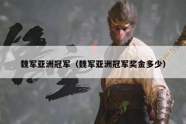 魏军亚洲冠军（魏军亚洲冠军奖金多少）