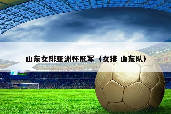 山东女排亚洲杯冠军(女排 山东队)