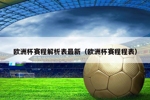 欧洲杯赛程解析表最新(欧洲杯赛程程表)
