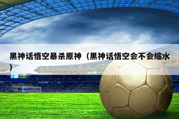 黑神话悟空暴杀原神（黑神话悟空会不会缩水）