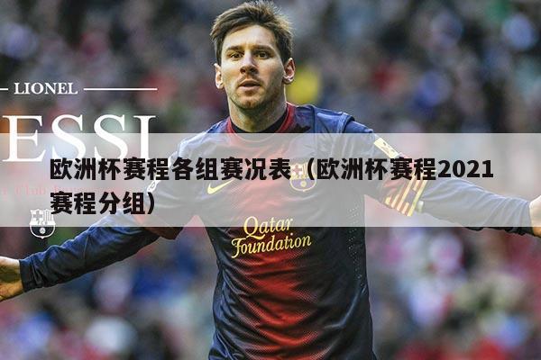 欧洲杯赛程各组赛况表(欧洲杯赛程2021赛程分组)