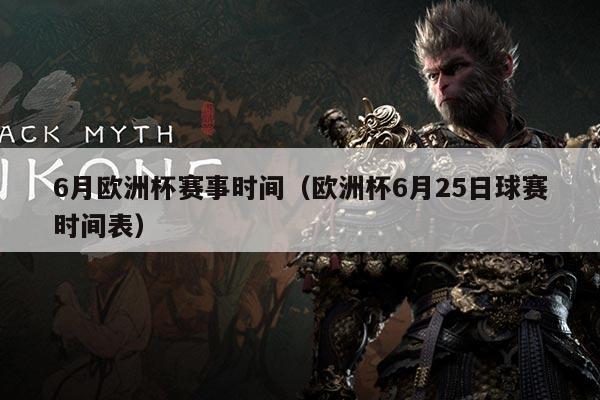 6月欧洲杯赛事时间（欧洲杯6月25日球赛时间表）