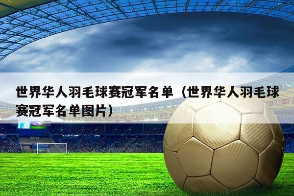 世界华人羽毛球赛冠军名单（世界华人羽毛球赛冠军名单图片）