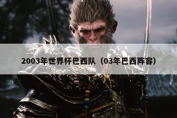 2003年世界杯巴西队（03年巴西阵容）